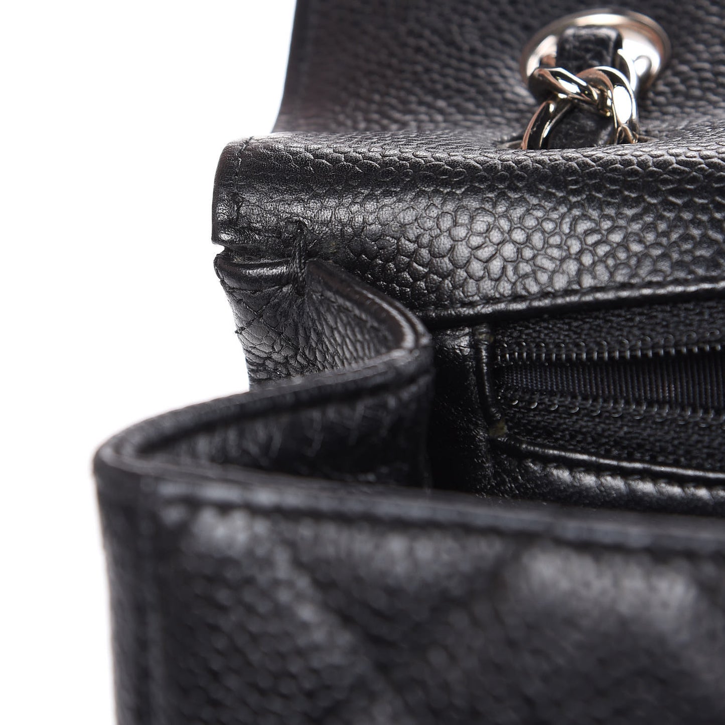 Caviar Quilted Maxi Single Flap Black