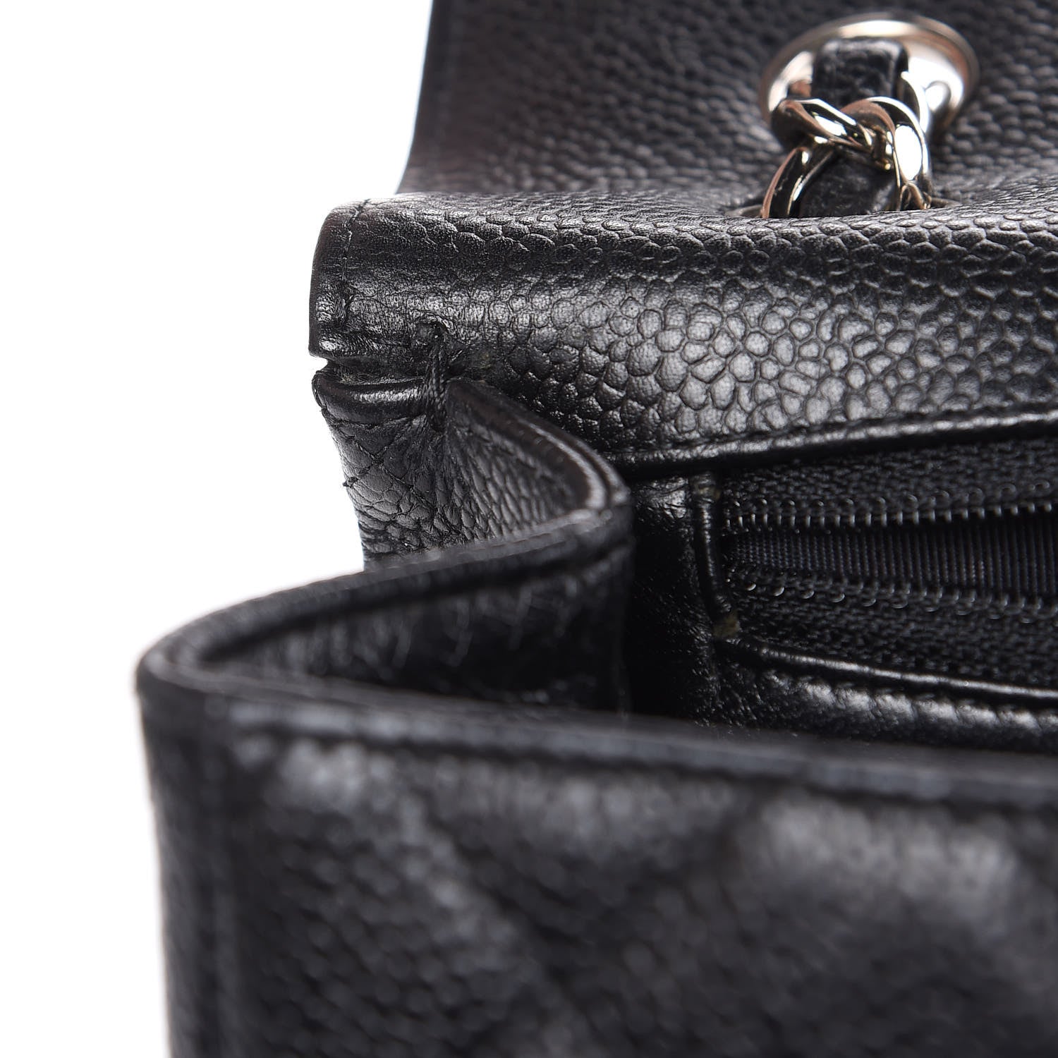 Chanel Caviar Quilted Maxi Single Flap Black 12 of 13