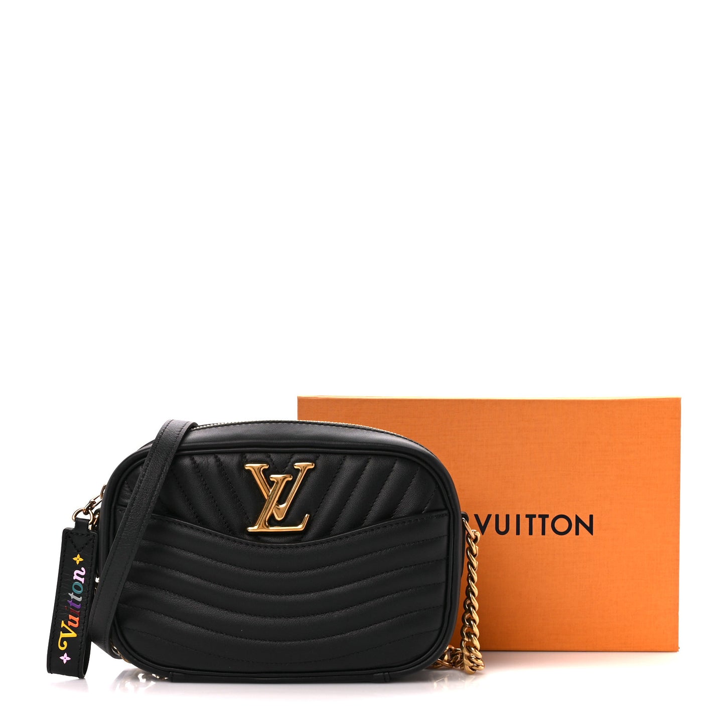 Calfskin New Wave Camera Bag Black