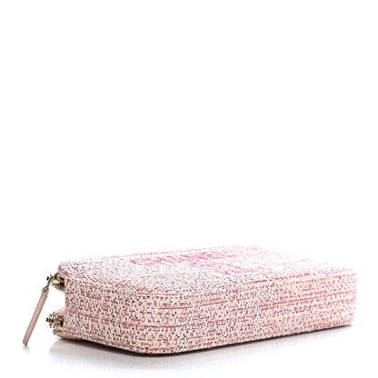 Chanel Canvas Small Deauville Clutch With Chain Pink 3 of 11