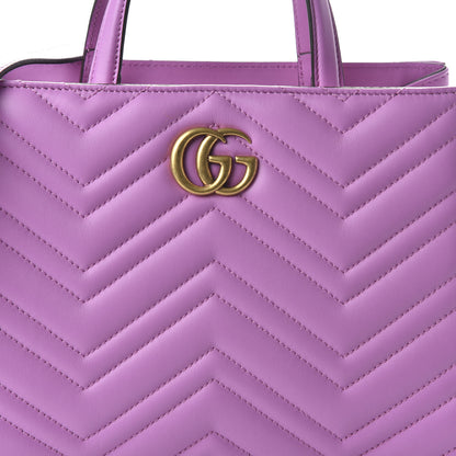 Gucci Calfskin Matelasse Small GG Marmont Tote Candy Mousse 11 of 11