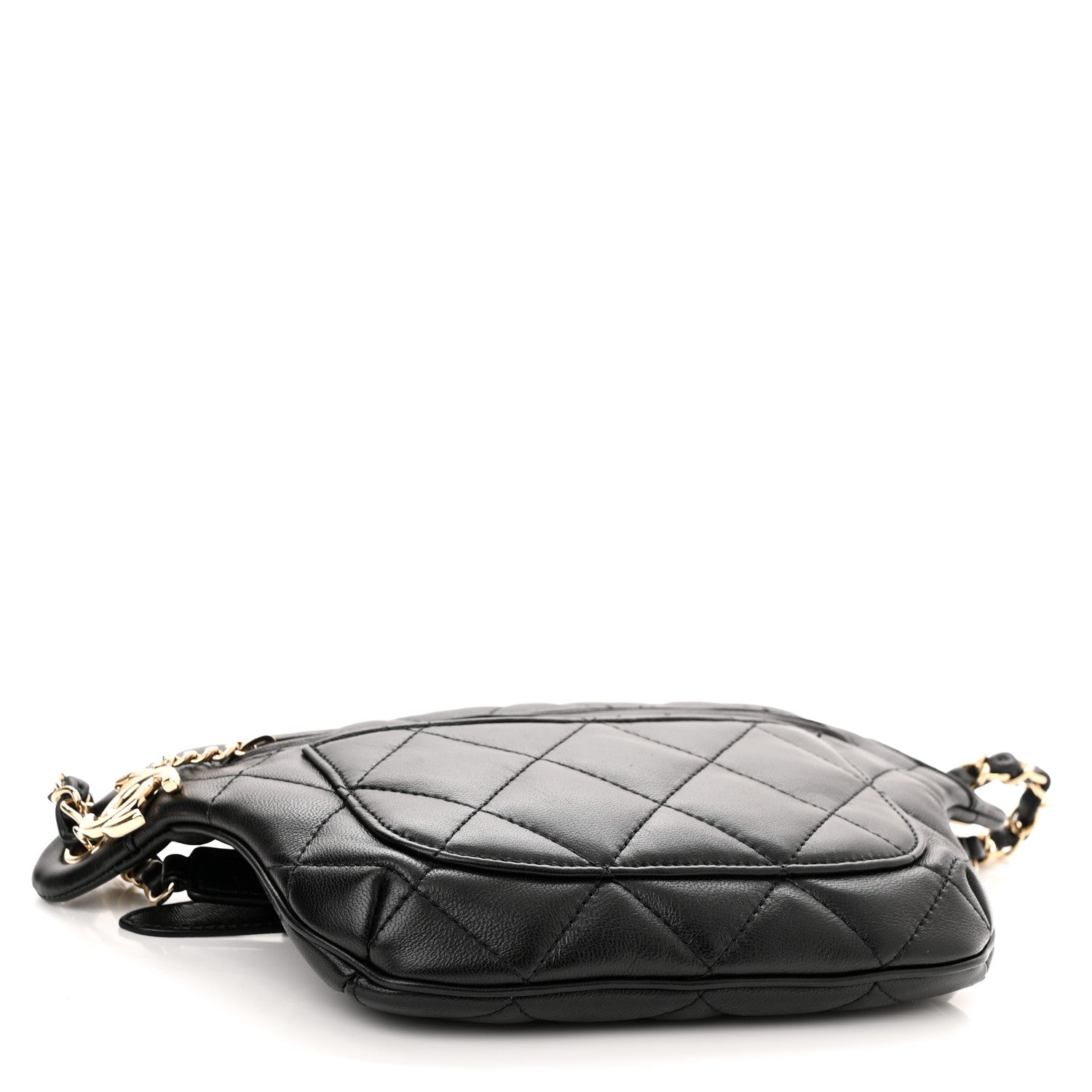 Chanel Lambskin Quilted Waist Belt Bag Black 4 of 12