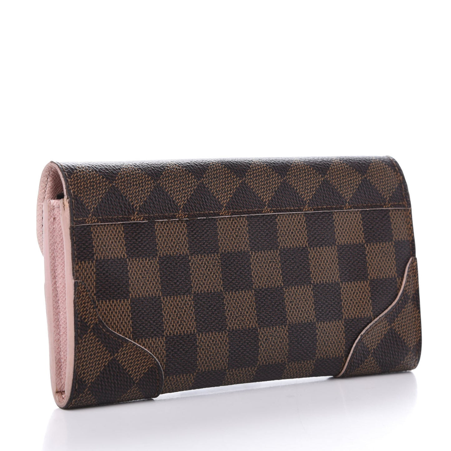 Damier Ebene Caissa Wallet Rose Ballerine