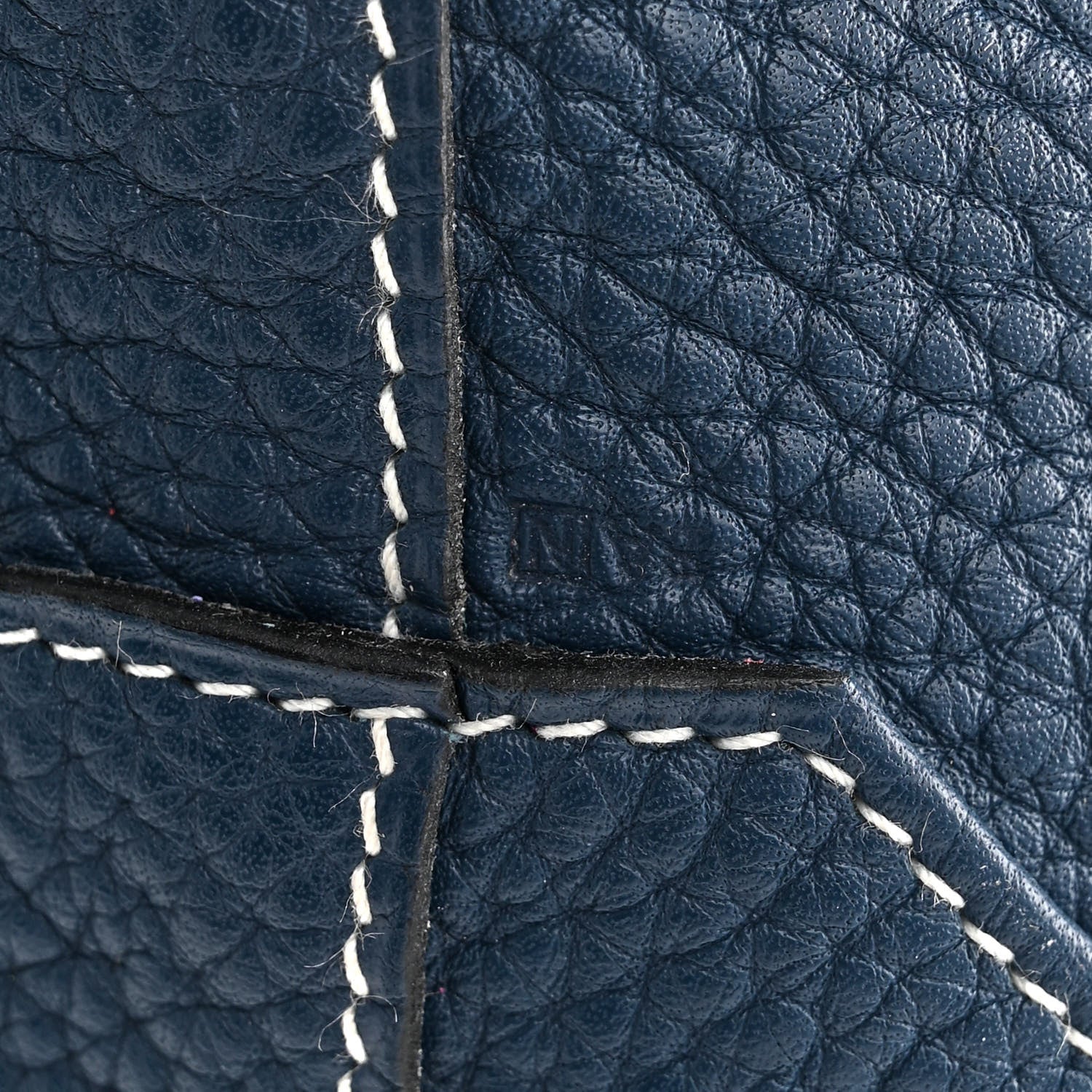 Hermes Taurillon Clemence Double Sens 36 Reversible Tote Iris Bleu De Malte 11 of 17
