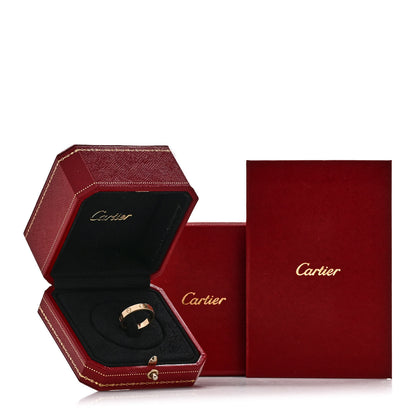 Cartier 18K Yellow Gold 3.5mm LOVE Wedding Band Ring 56 7.75 5 of 5
