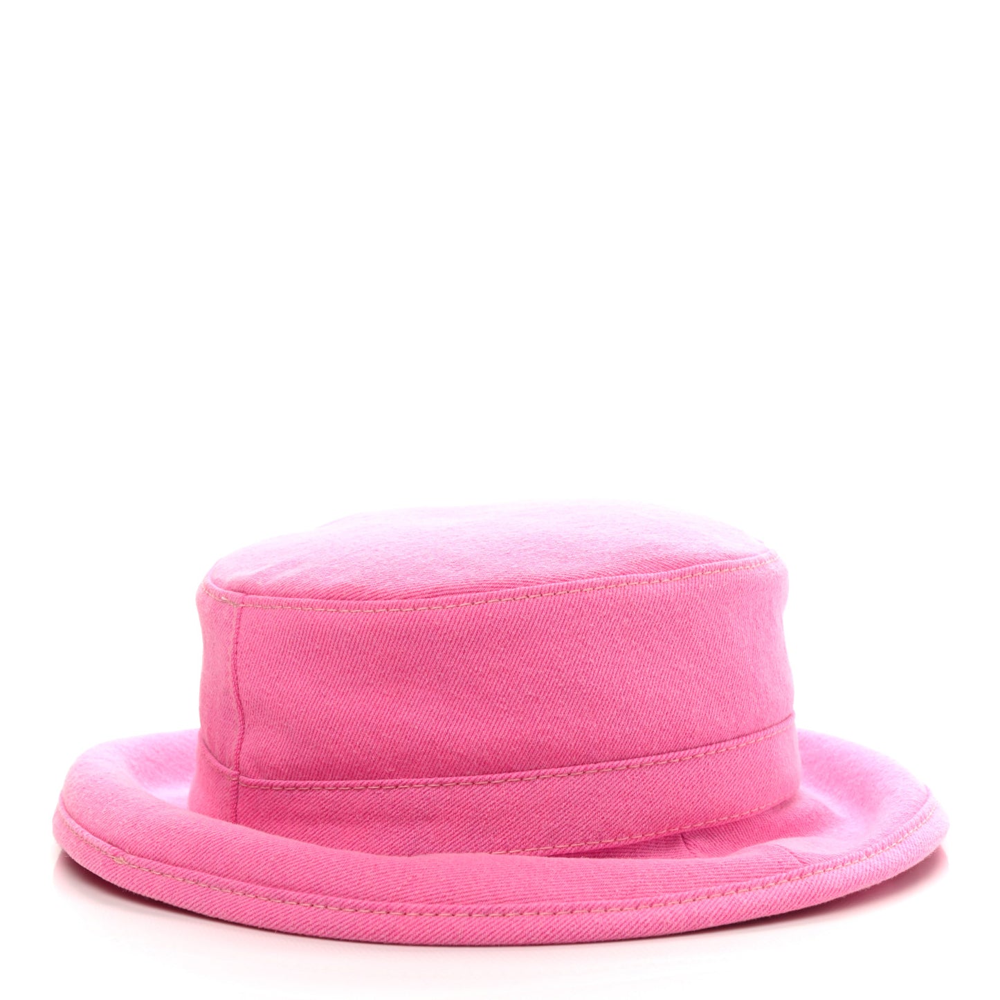 Denim Logo Bucket Hat L Pink Yellow