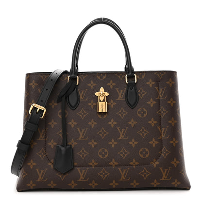 Louis Vuitton Monogram Flower Tote Black 1 of 9
