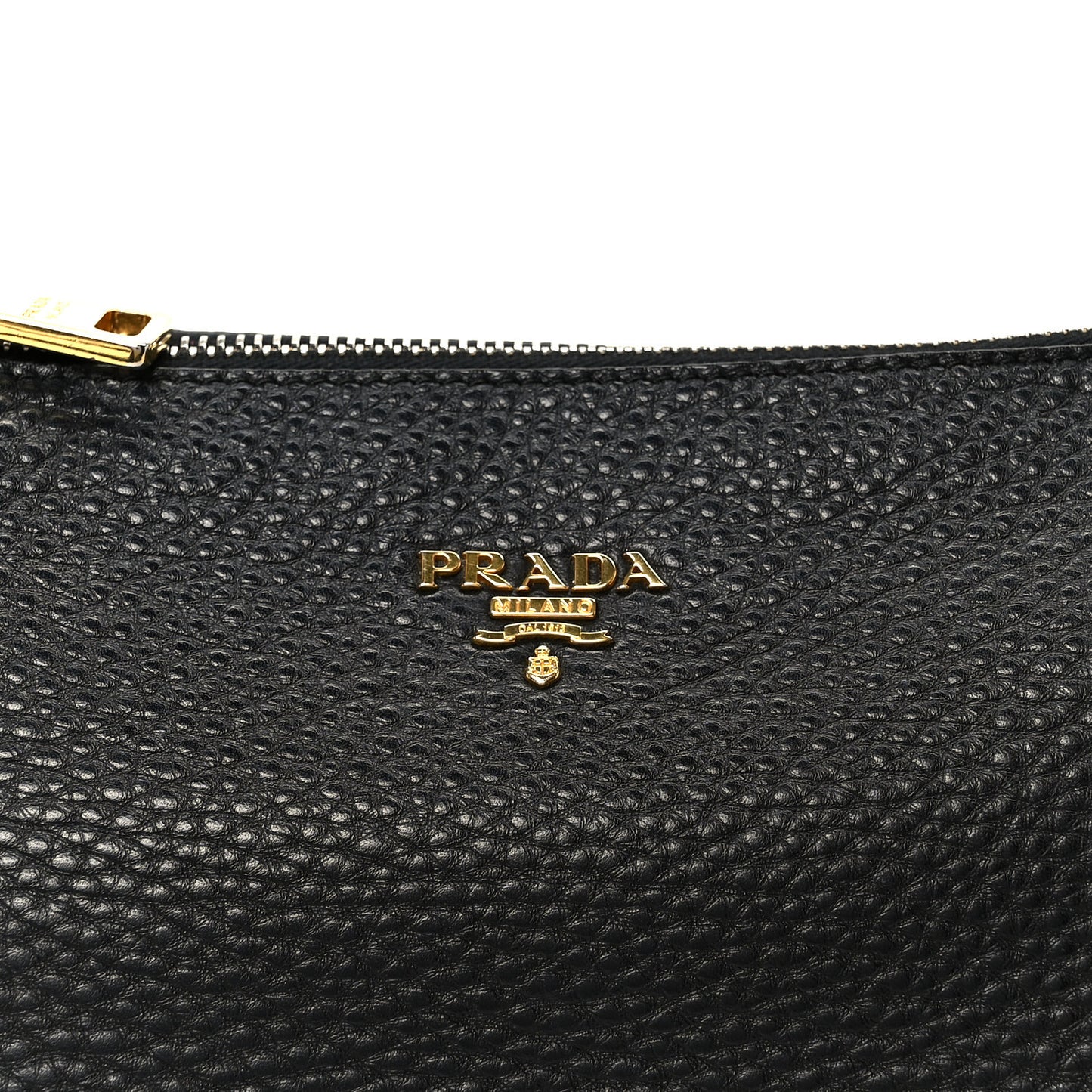 Vitello Daino Pochette Bag Black
