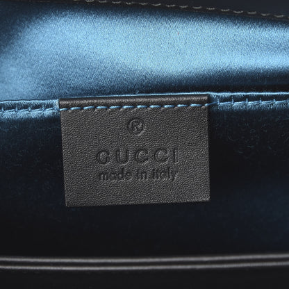 Gucci Suede Patent Web Small Ophidia Chain Shoulder Bag Hibiscus Red Black 5 of 10