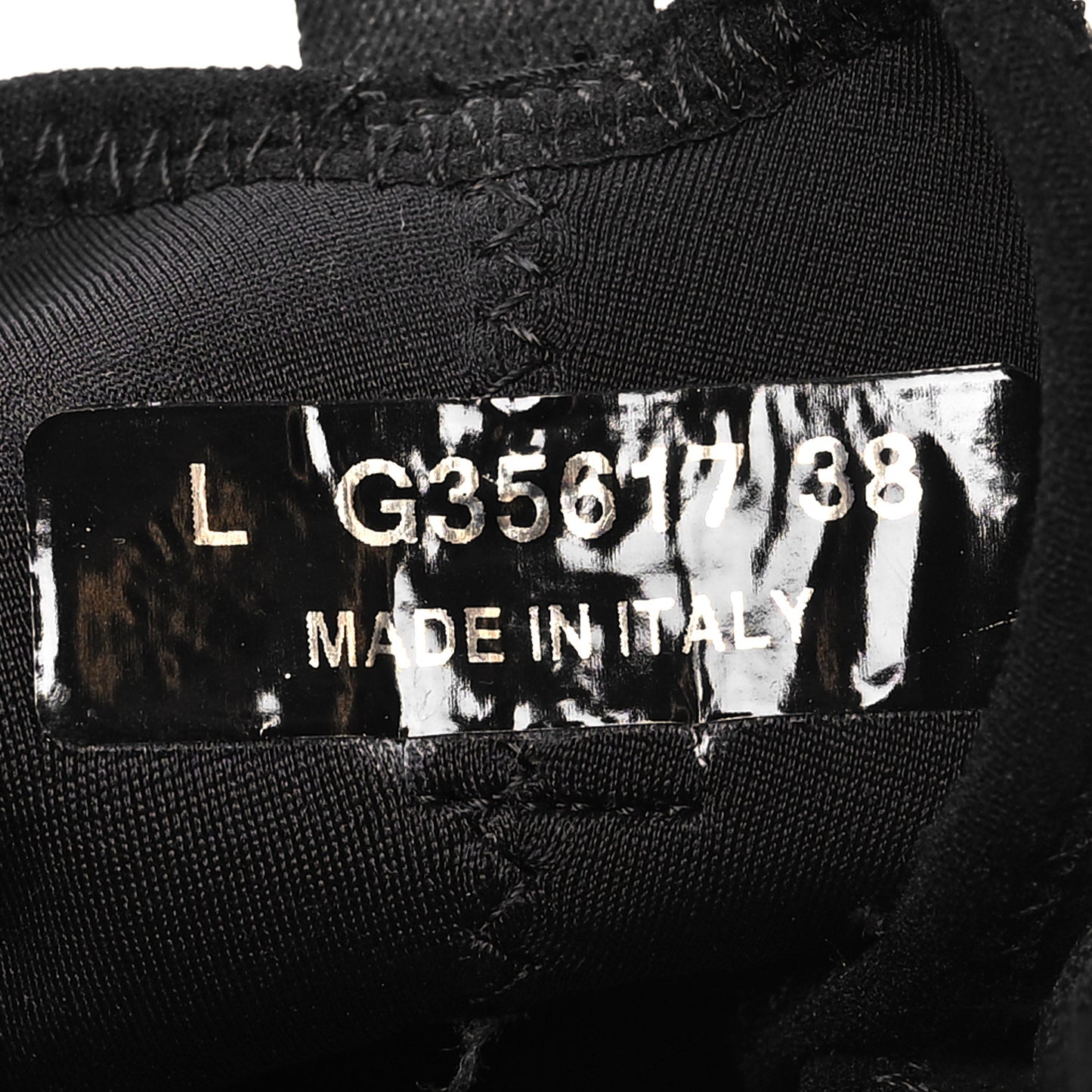 Velvet Calfskin Mixed Fibers CC Sneakers 38 Black