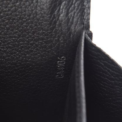 Louis Vuitton Calfskin Lockme II Wallet Black 6 of 7