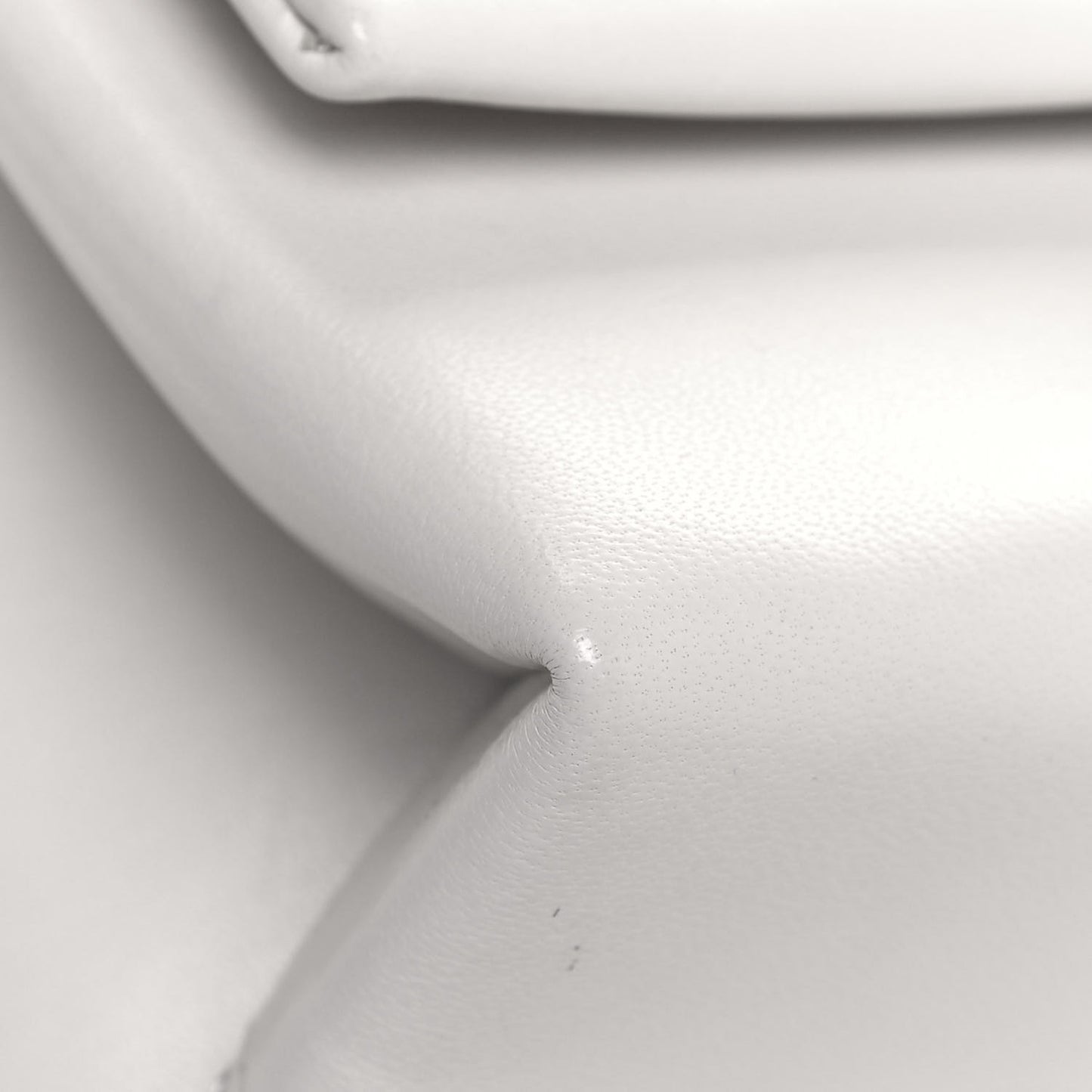 Calfskin Alix Soft Flap Clutch White
