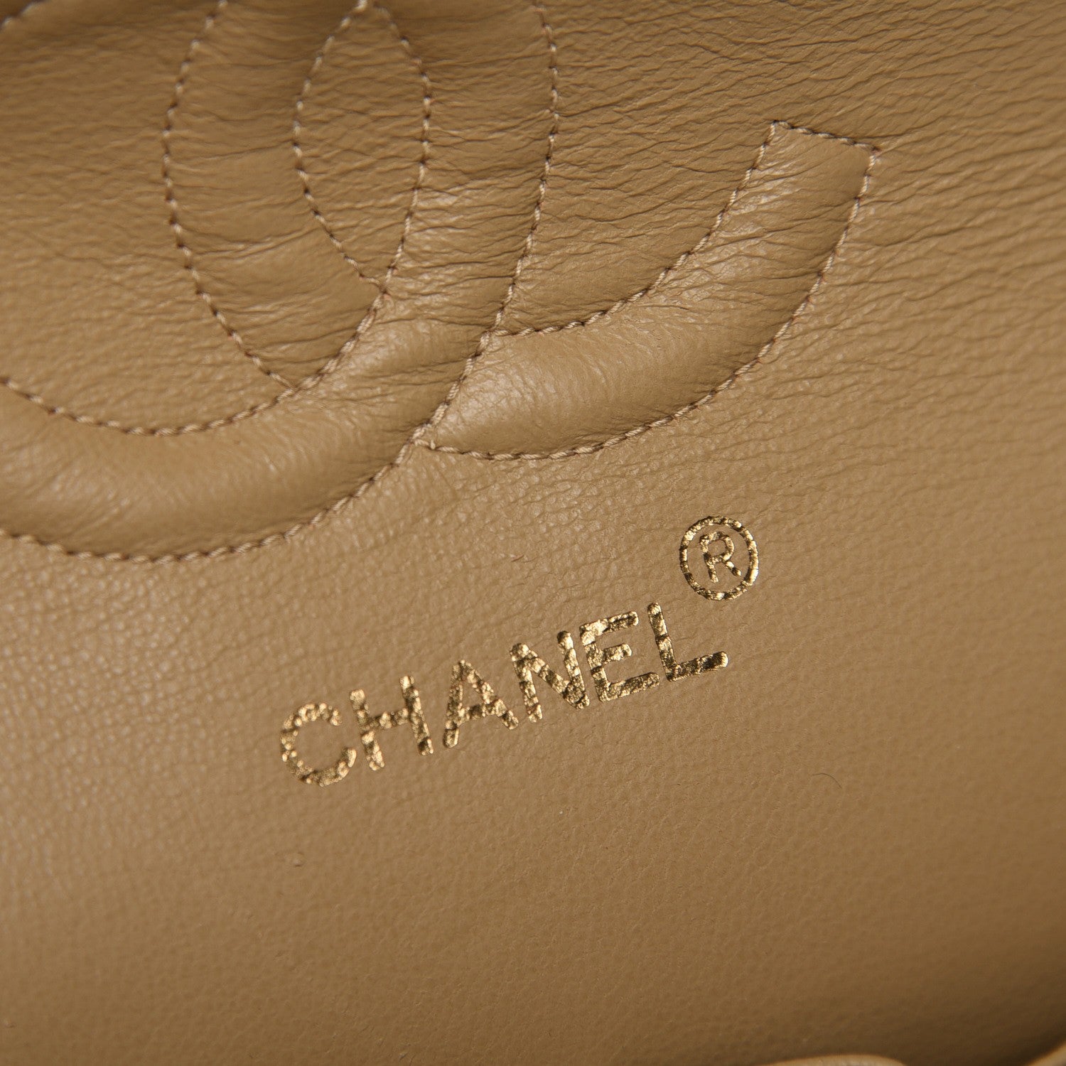 Chanel Lambskin Quilted Medium Double Flap Beige 6 of 10