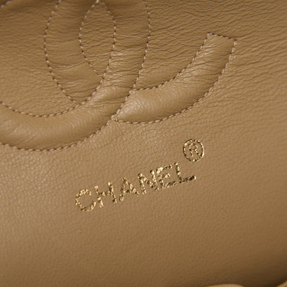 Chanel Lambskin Quilted Medium Double Flap Beige 6 of 10