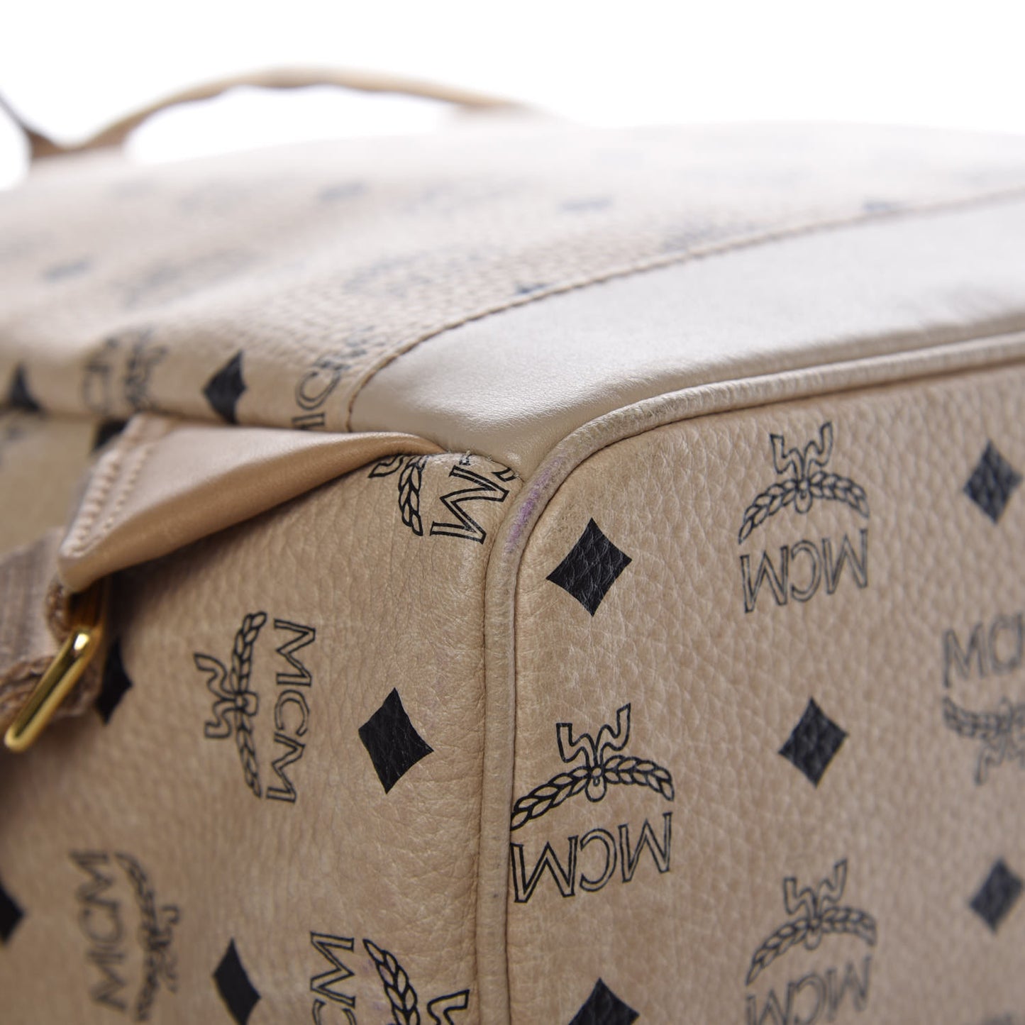 Visetos Medium Studded Stark Backpack Beige