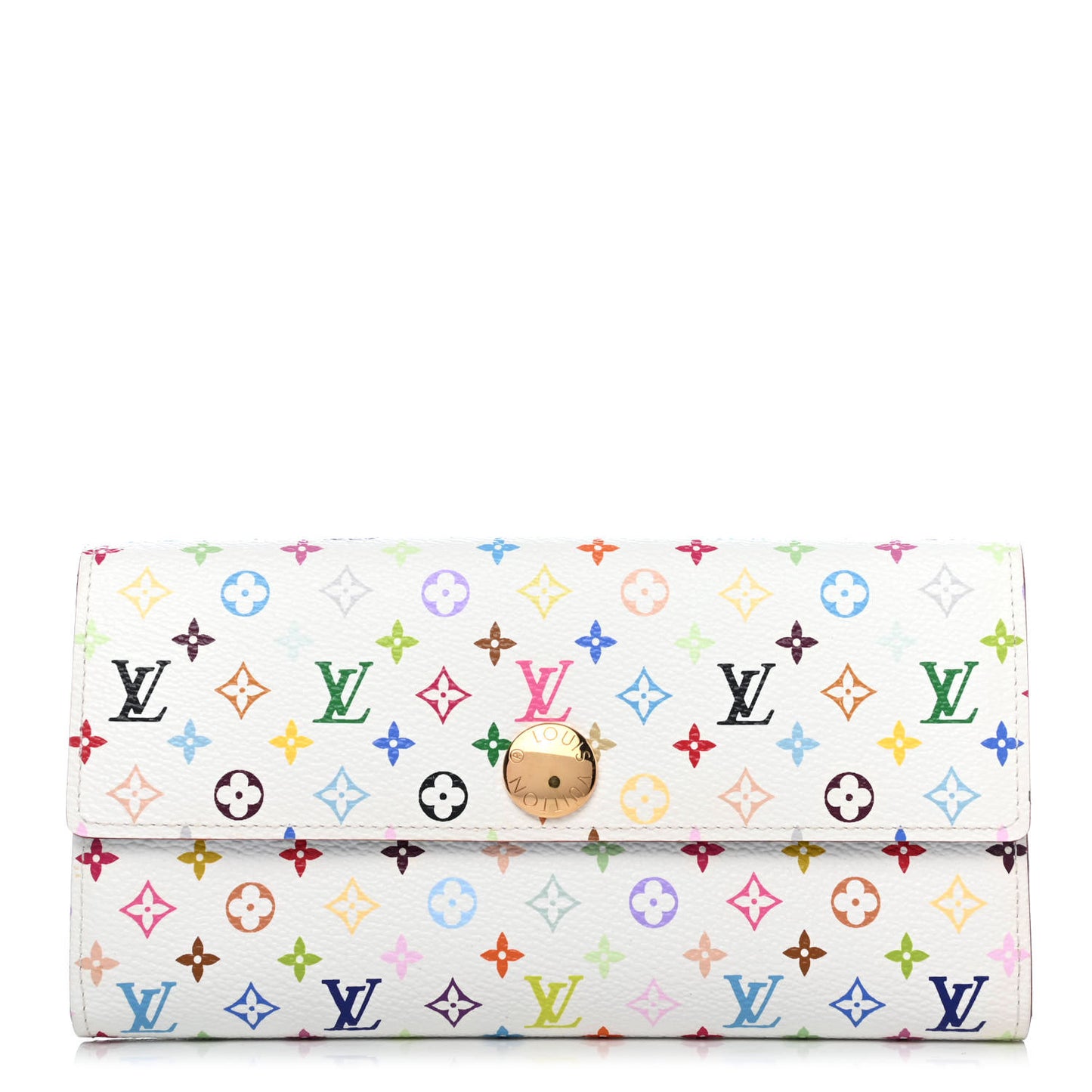Monogram Multicolor Sarah Wallet White Anie