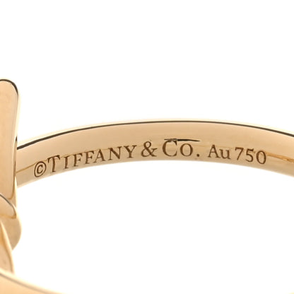 Tiffany 18K Rose Gold Diamond Small Knot Ring 49 5 4 of 5