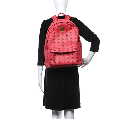 MCM Visetos Medium Sprinkle Stud Stark Backpack Corail 3 of 11