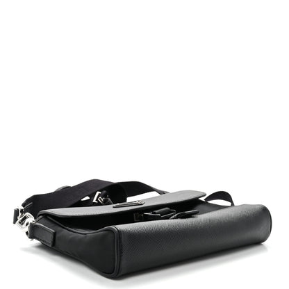 Prada Re-Nylon Saffiano Triangle Shoulder Bag Black 4 of 10