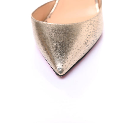 Christian Louboutin Metallic Laminato Animal Print Iriza 100 Pumps 39 Platine 15 of 16