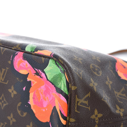 Louis Vuitton Monogram Roses Neverfull MM 11 of 14