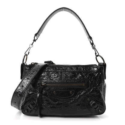 Balenciaga Metallized Agneau Arena Classic Hardware Mini Le City Moto Black 1 of 10