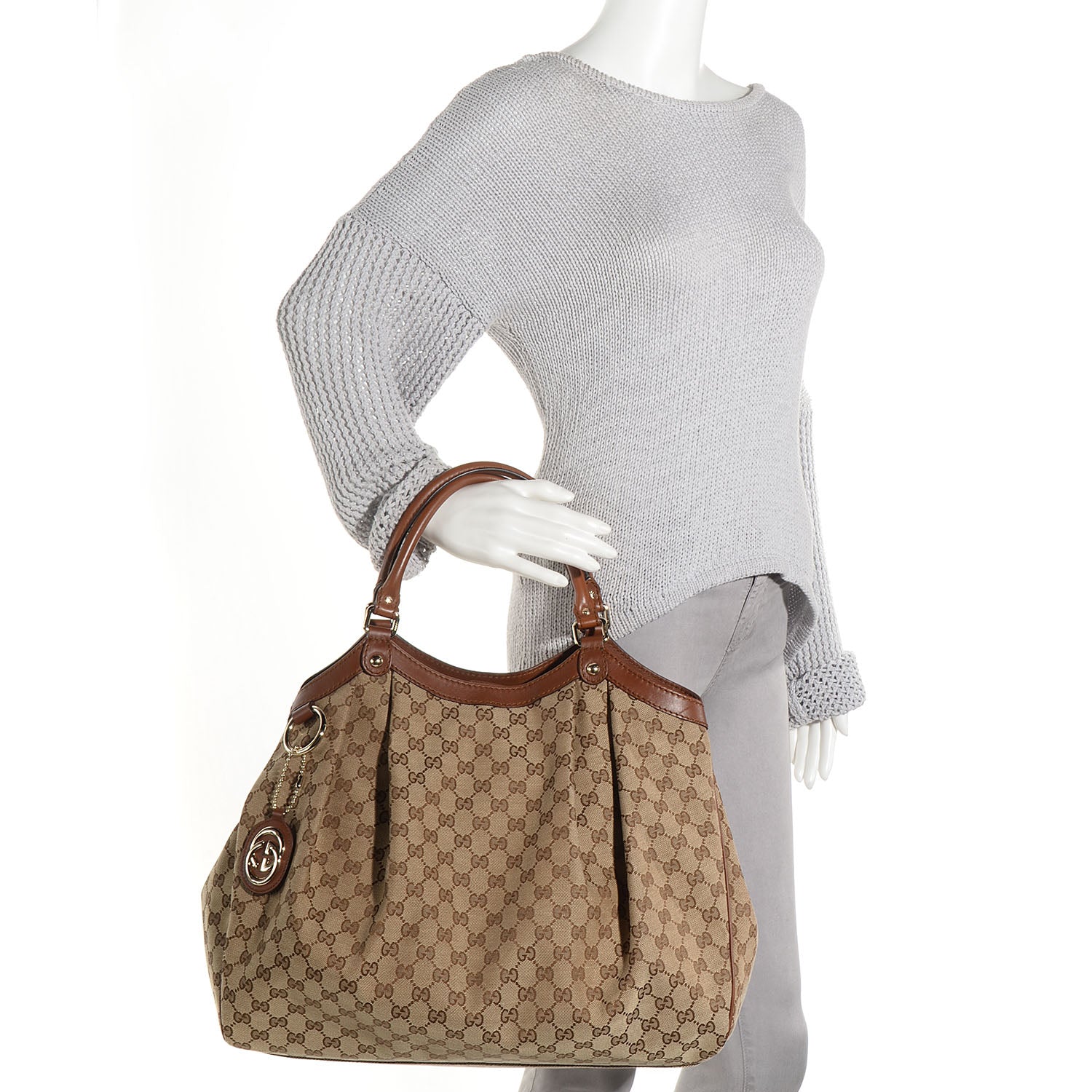 Gucci Monogram Large Sukey Tote Brown 2 of 9