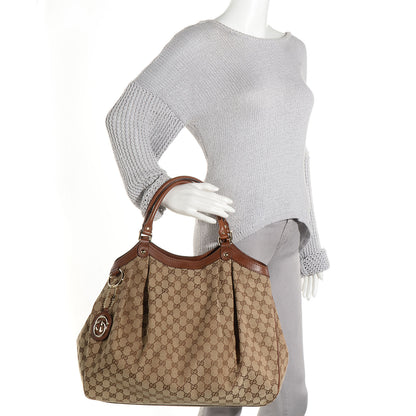 Gucci Monogram Large Sukey Tote Brown 2 of 9