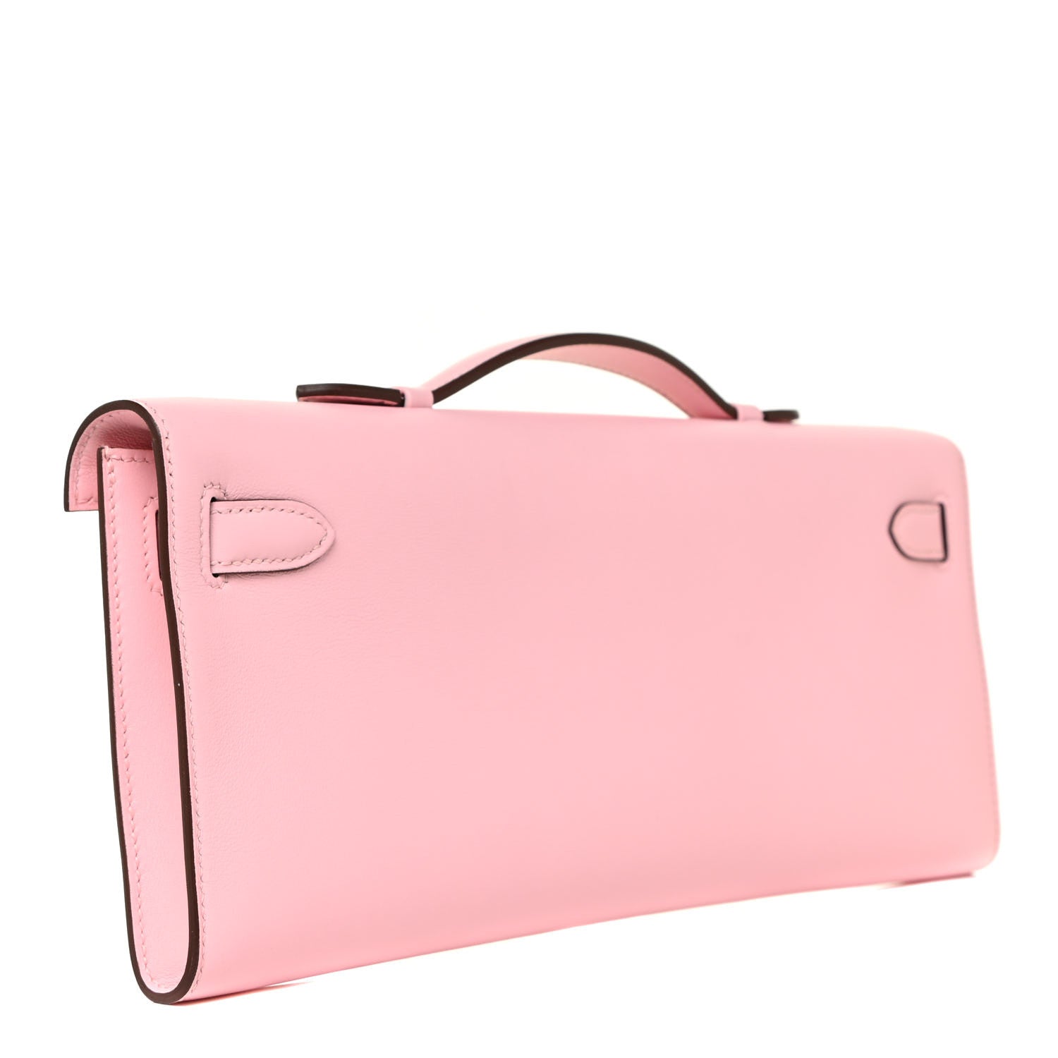 Hermes Swift Kelly Cut Clutch Pochette Rose Sakura 3 of 19