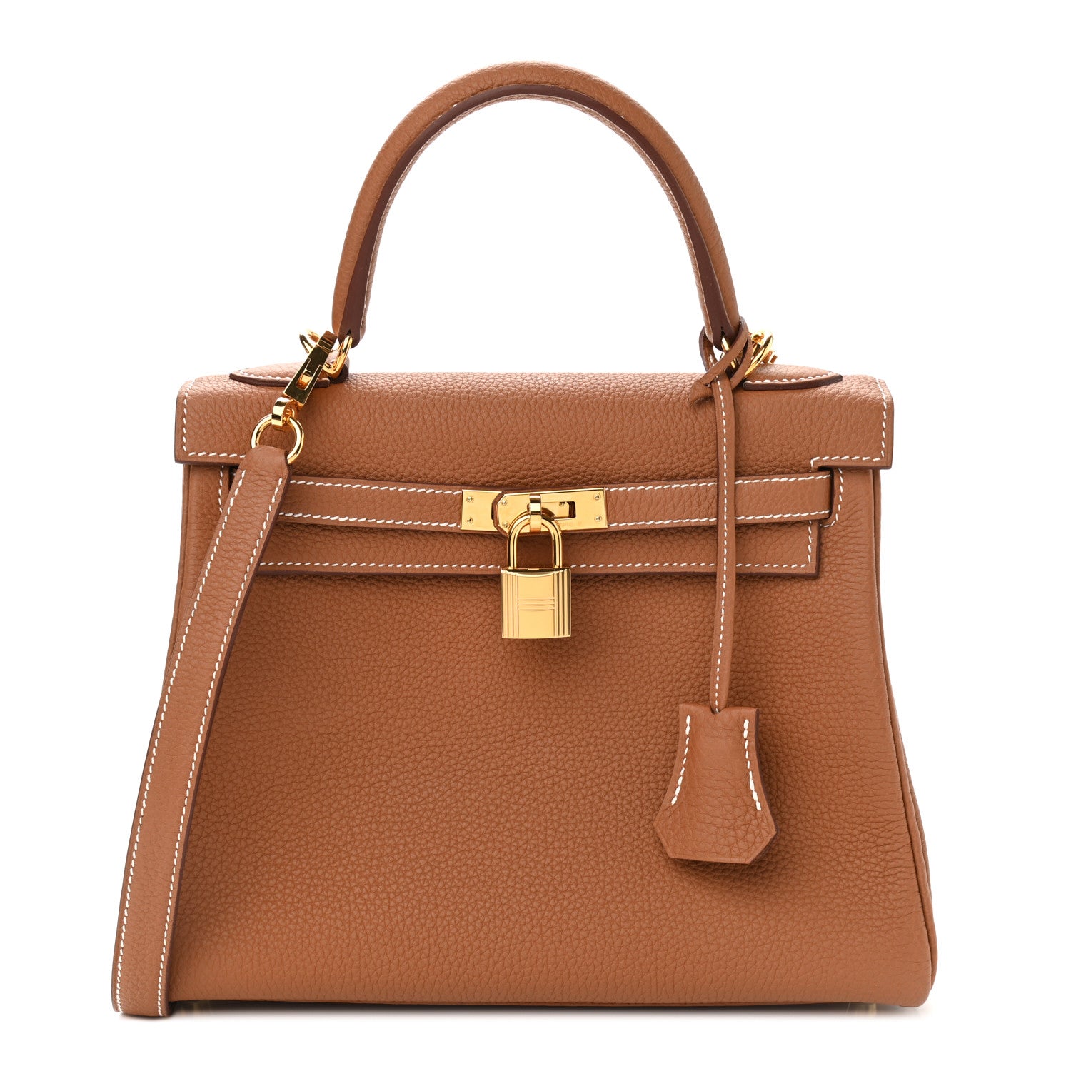 Hermes Togo Kelly Retourne 25 Gold 1 of 11