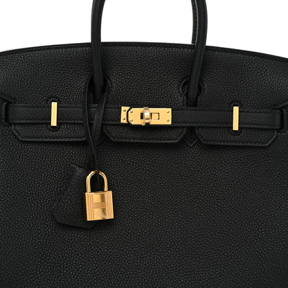 Hermes Taurillon Novillo Birkin 25 Black 8 of 13