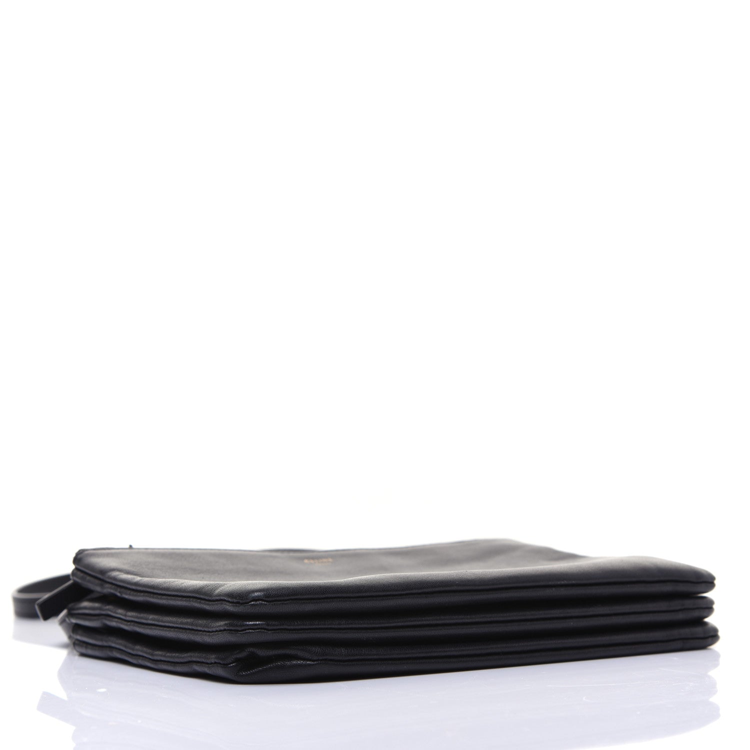 Celine Lambskin Small Trio Crossbody Bag Black 4 of 19