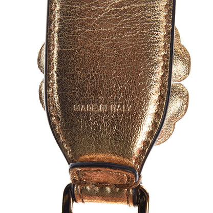 Fendi Vitello Catalan Mirror Flowerland Studded Strap You Gold 3 of 4