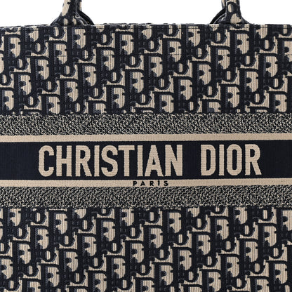 Christian Dior Oblique Medium Book Tote Blue Multicolor 8 of 10