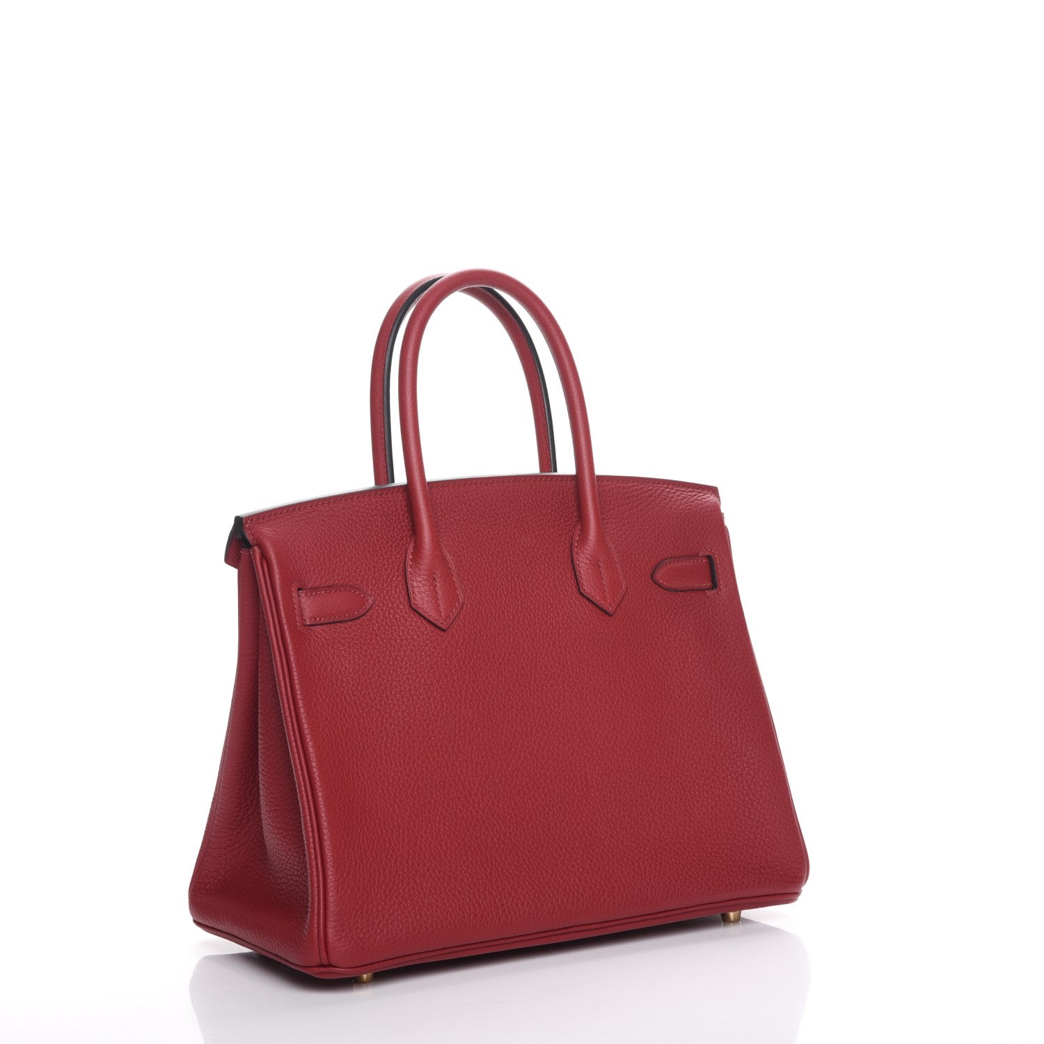Hermes Taurillon Clemence Birkin 30 Rouge Grenat 3 of 28