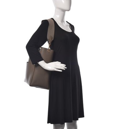 Celine Soft Grained Calfskin Sangle Bucket Bag Taupe 2 of 10