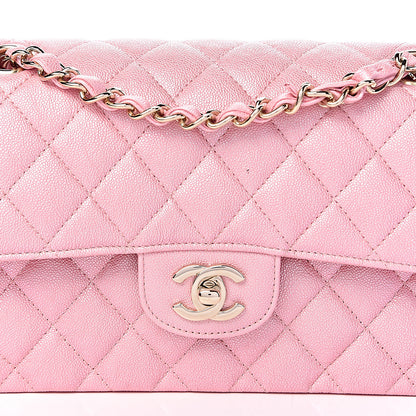 Chanel Iridescent Caviar Quilted Small Double Flap Pink 8 of 11