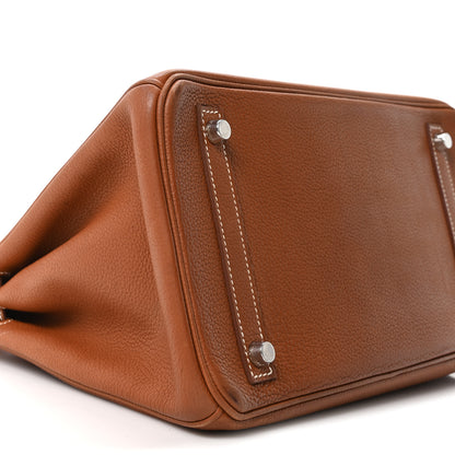 Hermes Natural Barenia Faubourg Birkin 30 Fauve 9 of 10
