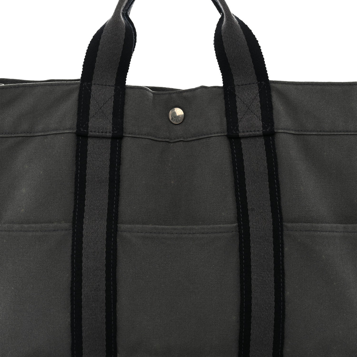 Hermes Canvas Fourre Tout MM Grey 8 of 14