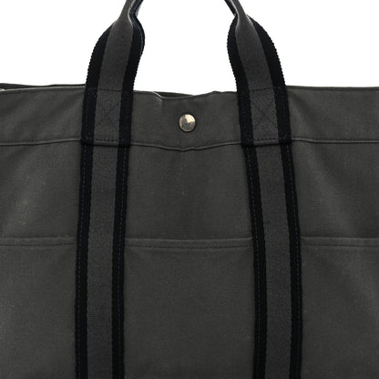 Hermes Canvas Fourre Tout MM Grey 8 of 14
