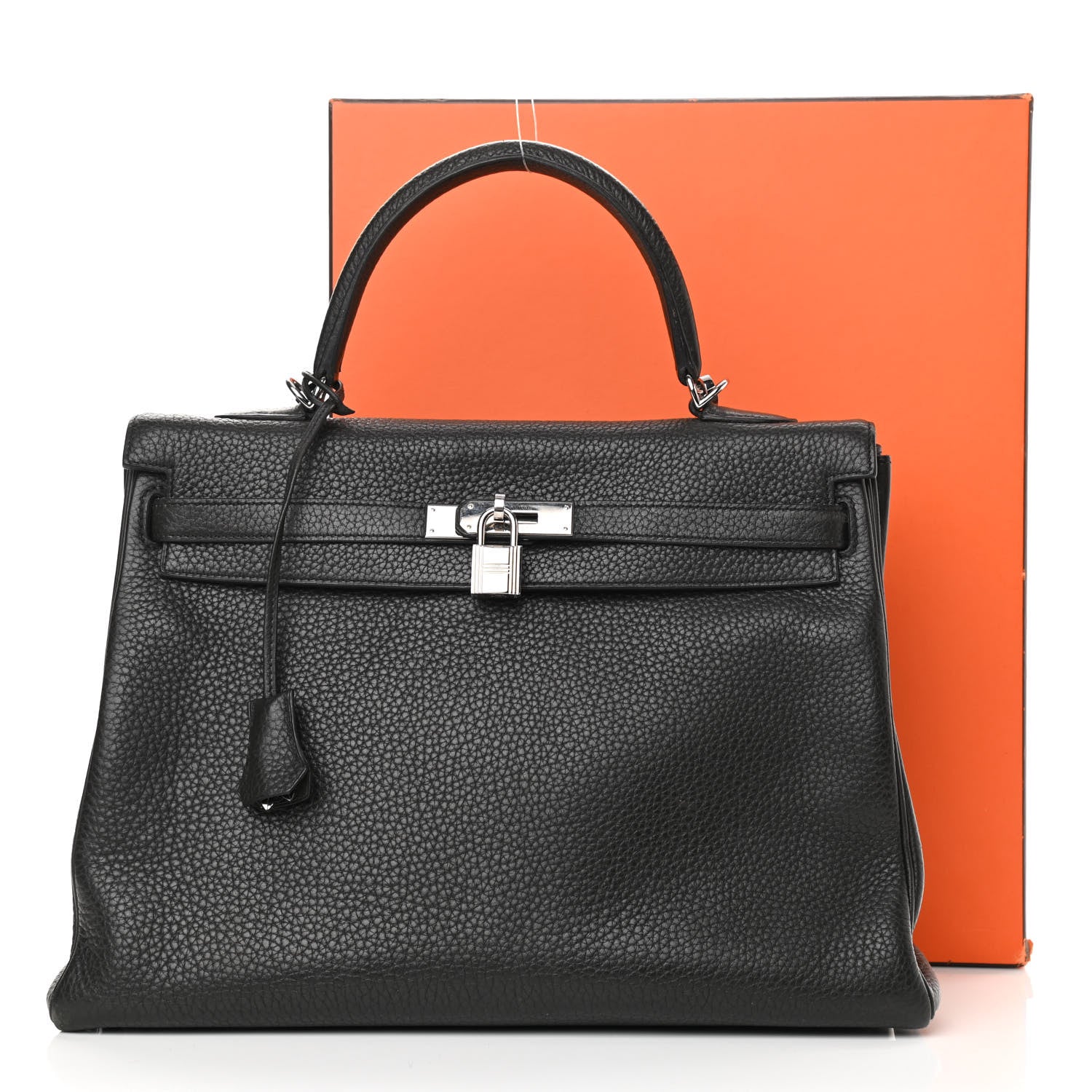 Hermes Taurillon Clemence Kelly Retourne 35 Black 15 of 15