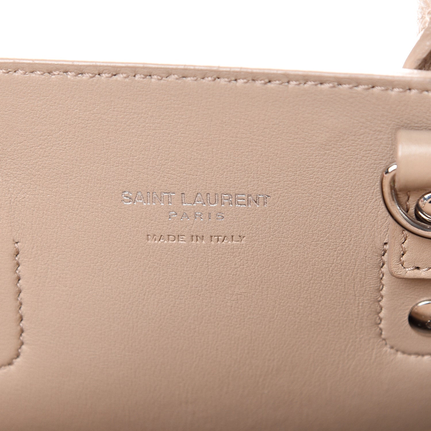 Saint Laurent Grained Calfskin Nano Sac De Jour Beige 5 of 15