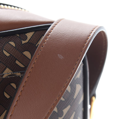 Burberry E-Canvas Monogram Calfskin Knight Messenger Bag Bridle Brown 9 of 9