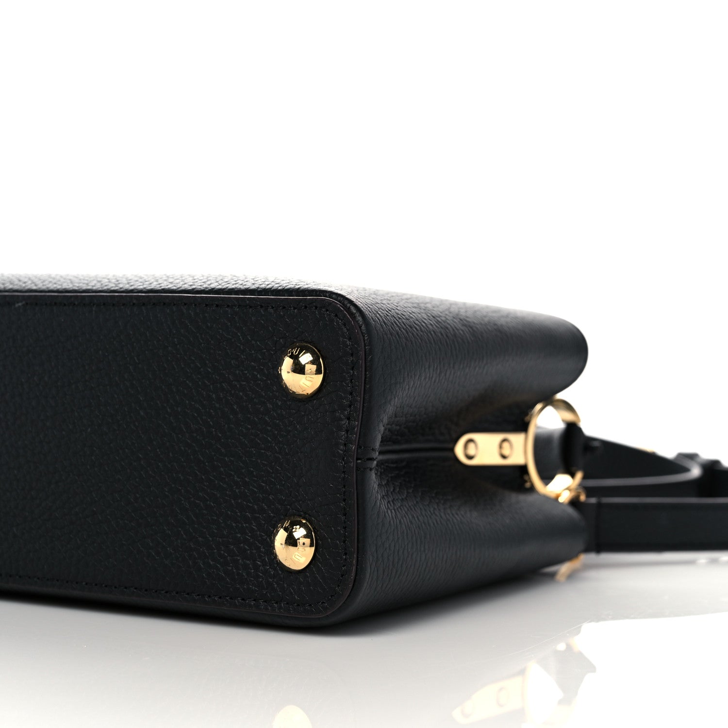 Louis Vuitton Taurillon Capucines PM Black 9 of 10