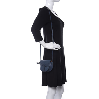 Loewe Grained Calfskin Mini Gate Crossbody Bag Steel Blue 2 of 9