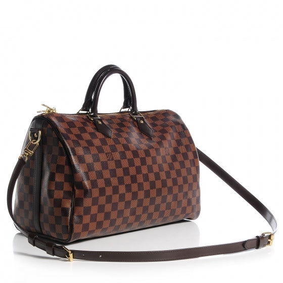 Louis Vuitton Damier Ebene Speedy Bandouliere 35 11 of 17