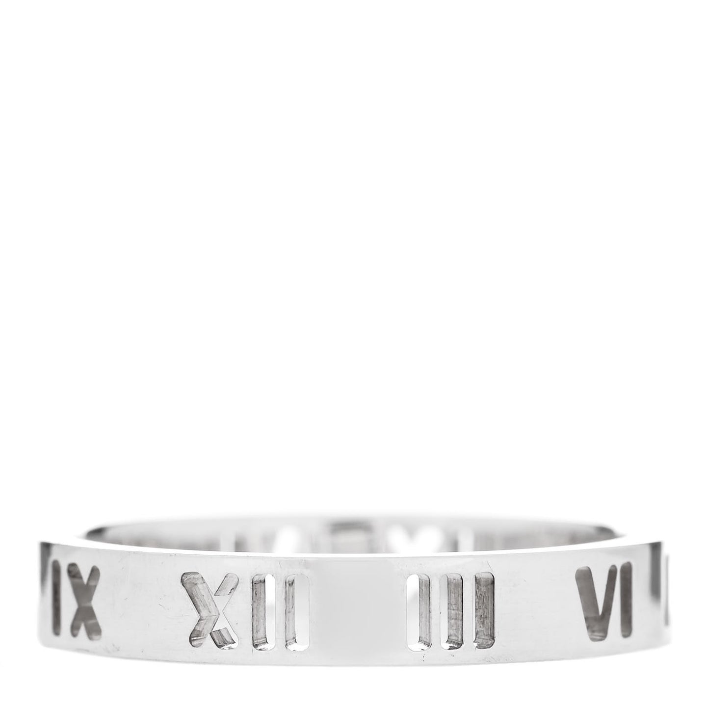 Sterling Silver Narrow Atlas Pierced Ring 58 8.25