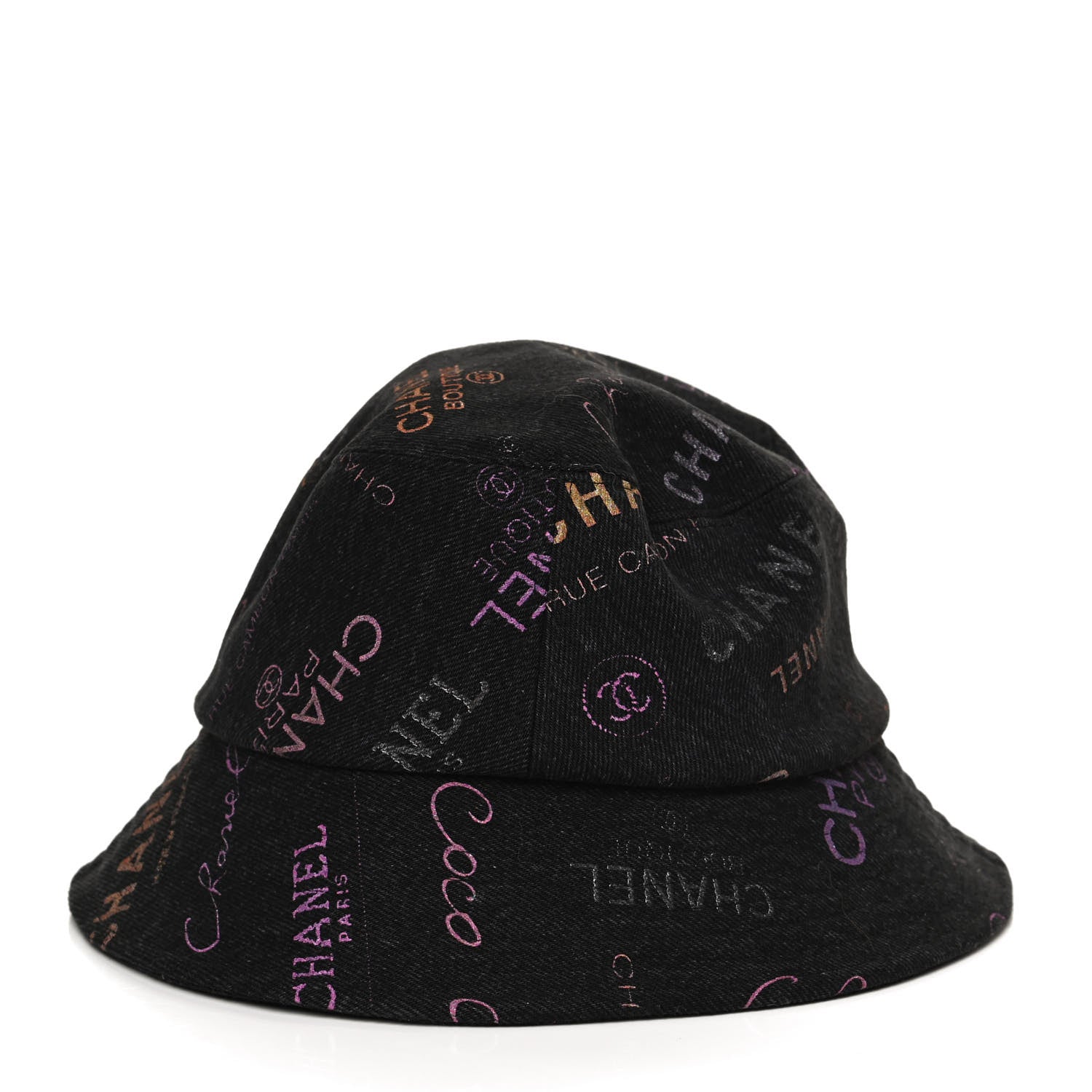 Chanel Denim Mood Cloche Bucket Hat L Black 5 of 7