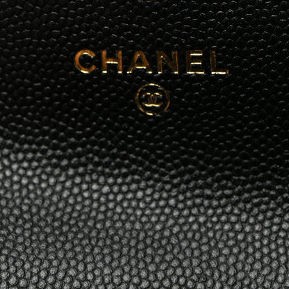 Chanel Caviar Quilted Boy Flap Card Holder Black 7 of 8