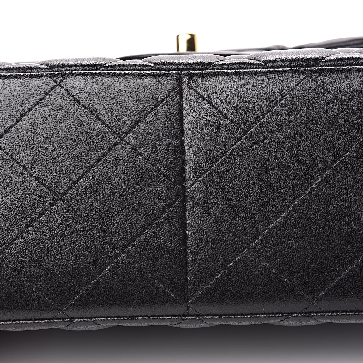 Chanel Lambskin Quilted Jumbo Double Flap Black 11 of 15